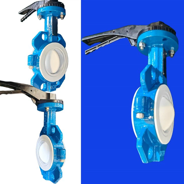 3inch Class150 Handle Fluorine Lined Butterfly Valve