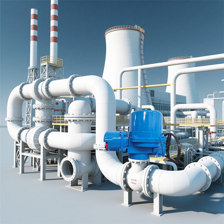 Electric Ball Valve Actuator Power Plant Pipeline