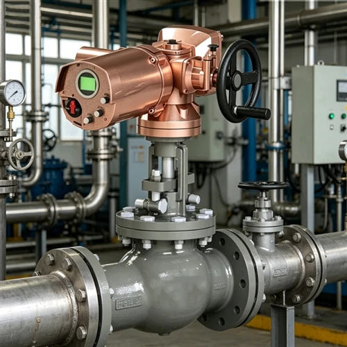 Intelligent Electric Actuator Equipped On Industrial Pipeline Valve