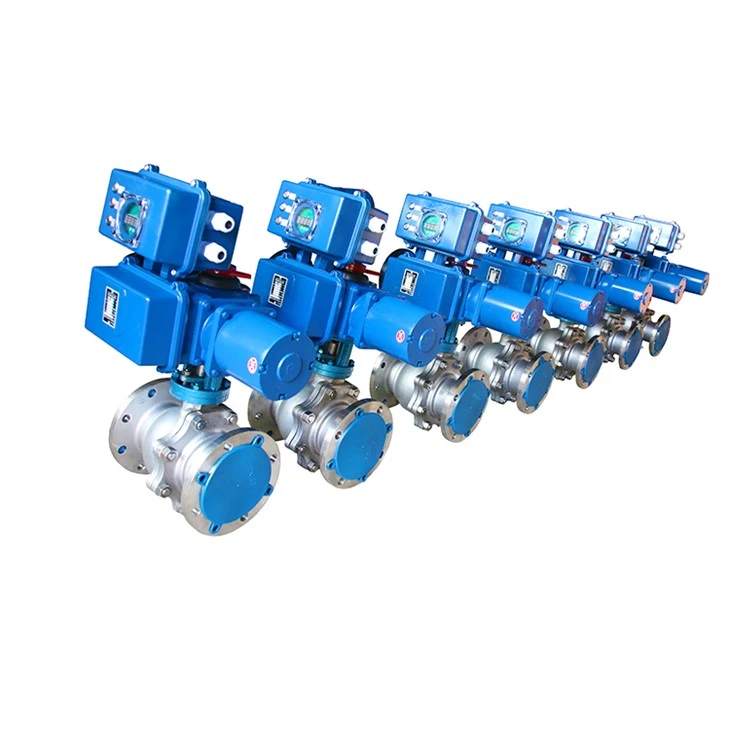 Electric Flange 304 Stainless Steel Metal Seal Ball Valve