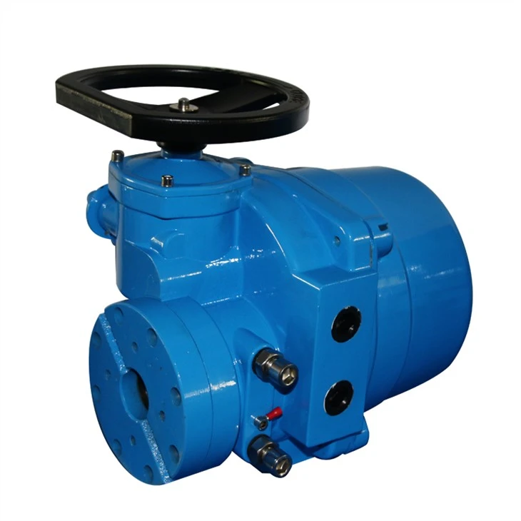 Gearbox With Electric Valve Actuator Max. Torque 9000Nm