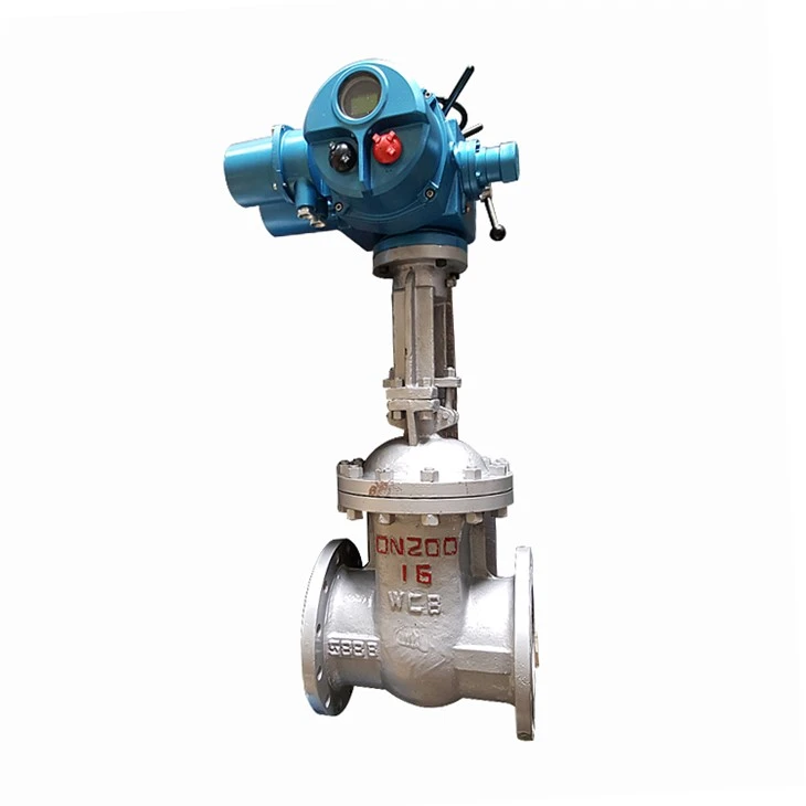 Low Pressure Flange Gate Valve With Electric Actuator