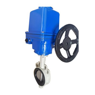 Aluminum Alloy Electric Wafer Butterfly Valve