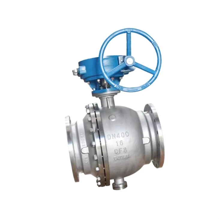 Flange CF8 PTFE Lined Manual Ball Valve