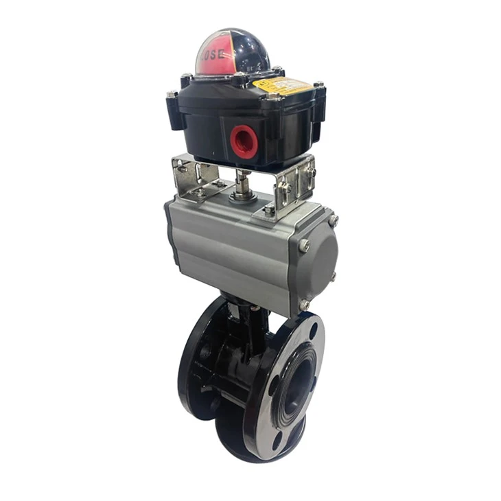 Flange Pneumatic Soft Seal Butterfly Valve