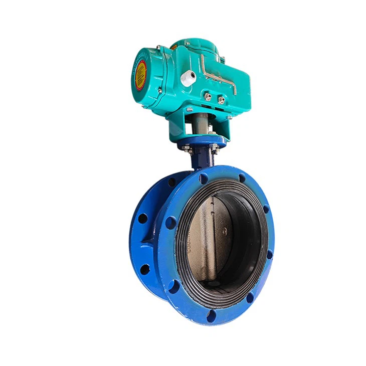 Soft Seal WCB Electric Actuated Butterfly Valve