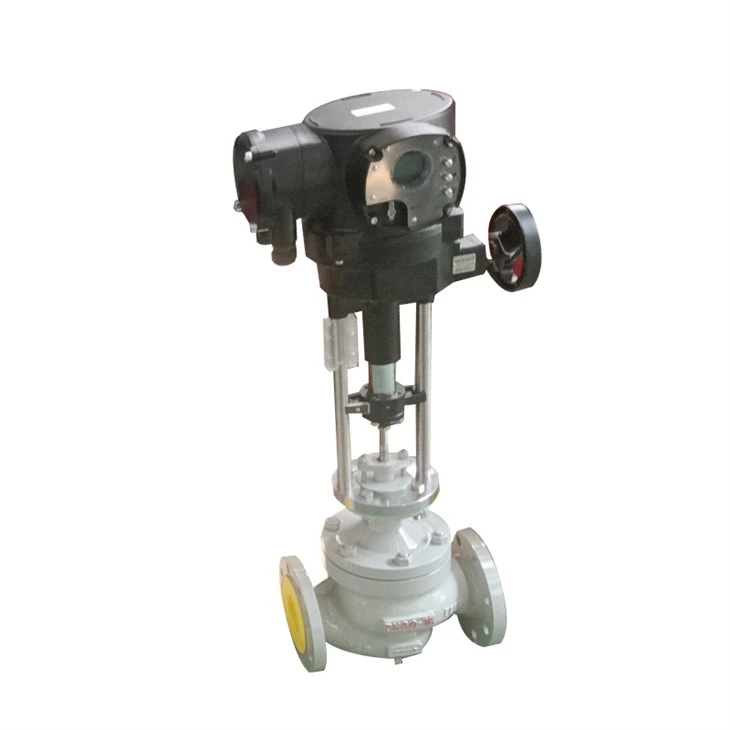 DN80 PN16 WCB Electric Sleeve Control Valve factory
