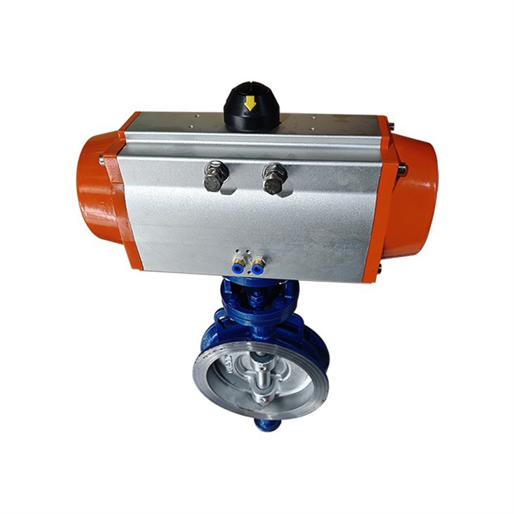 Pneumatic Actuator Flange Butterfly Valve