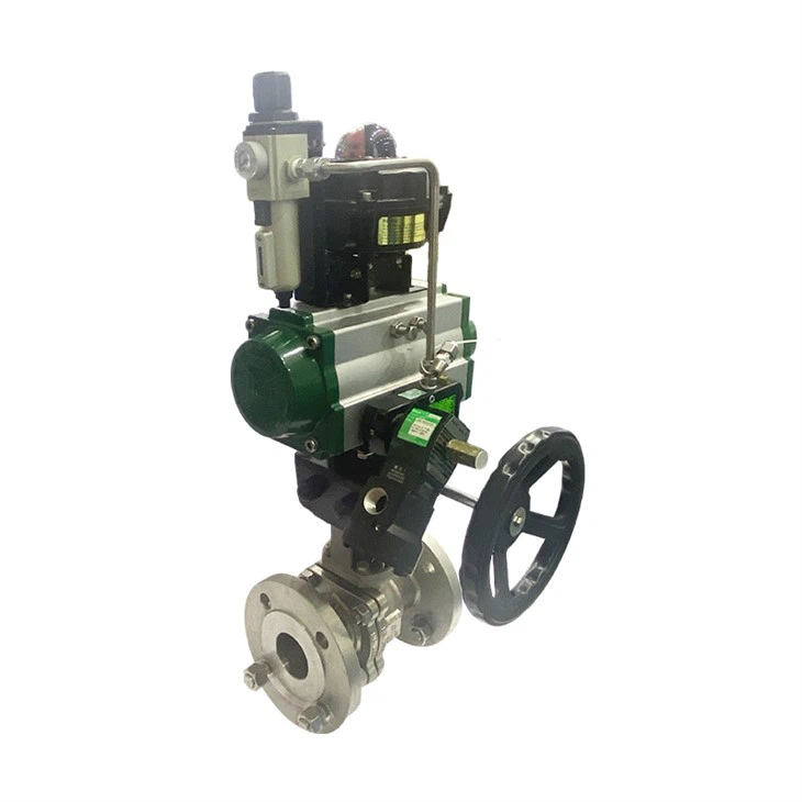 Pneumatic Air Operated Ball Valve CF8 A351